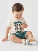 Mickey Mouse Printed Baby Boys' Set - Image 2
