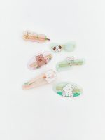 Printed Girl's Hair Clip Set of 6