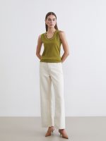 Women's U-Neck Knit Sweater - Image 2