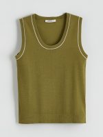Women's U-Neck Knit Sweater - Image 5