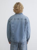 Relaxed Fit Men's Denim Shirt - Image 4