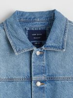 Relaxed Fit Men's Denim Shirt - Image 6