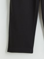 Elastic Waist Carrot Fit Women's Trousers - Image 6