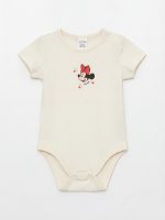 Minnie Mouse Printed Baby Girls' Snap Bodysuit and Leggings - Image 3