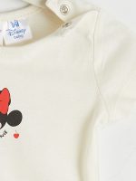 Minnie Mouse Printed Baby Girls' Snap Bodysuit and Leggings - Image 4