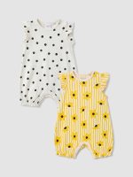 Floral Baby Girls' Jersey Jumpsuit 2 Pack