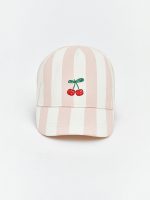 Cherry Embroidered Baby Girls' Cap Hat