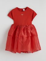 Crew Neck Embroidered Girl Baby Girls Jersey Dress