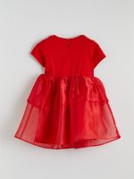 Crew Neck Embroidered Girl Baby Girls Jersey Dress - Image 3