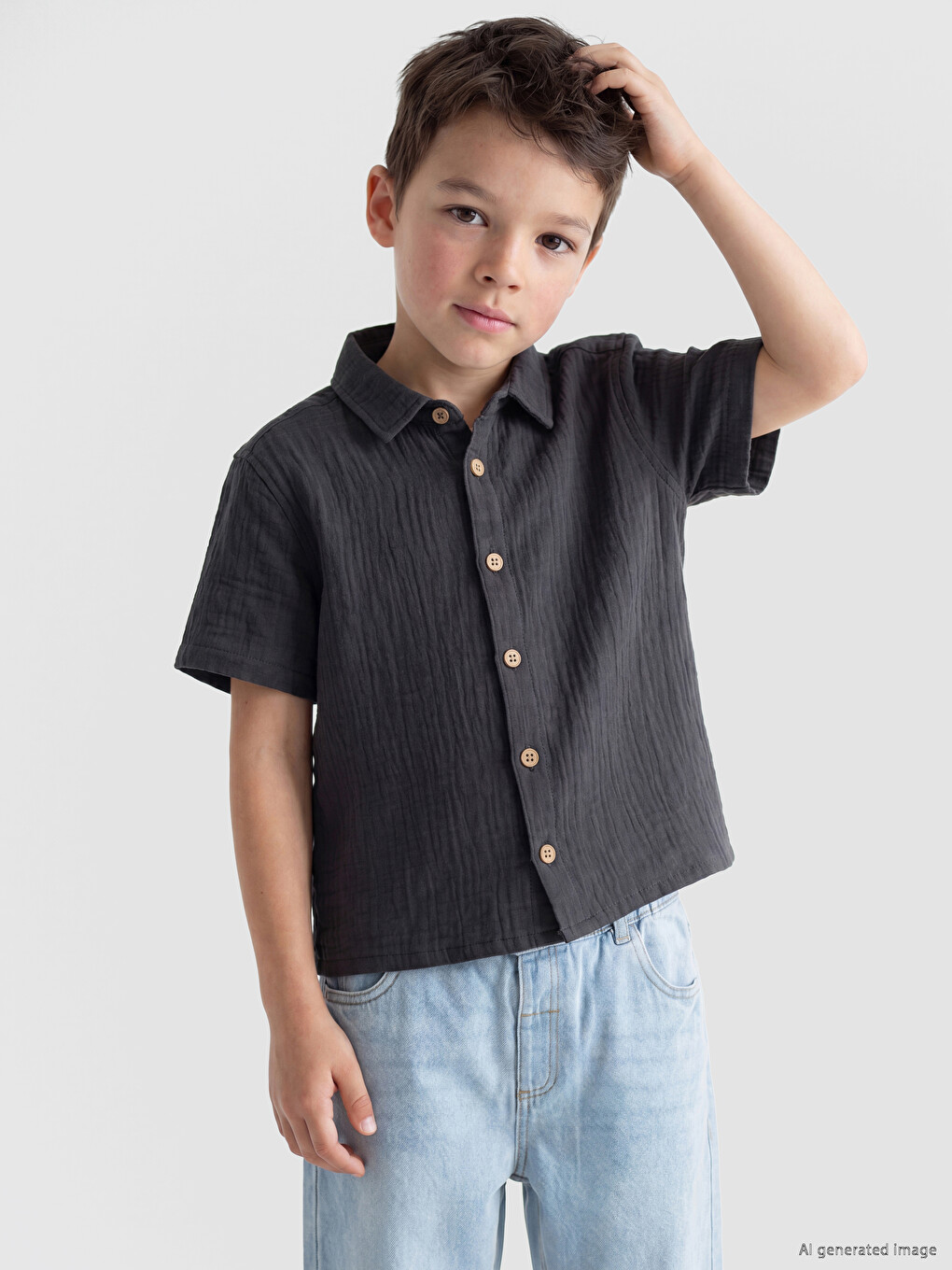 Boys' Muslin Shirt