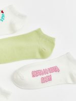 Printed Women's Trainer Socks 5 Pack - Image 3