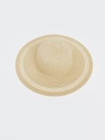 Women's Rattan Fedora Hat - Image 2