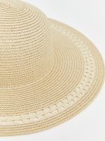 Women's Rattan Fedora Hat - Image 3