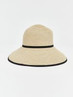 Bow Detailed Women's Straw Hat