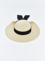 Bow Detail Women's Fedora Hat - Image 2