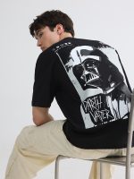 Crew Neck Star Wars Printed Men's T-Shirt