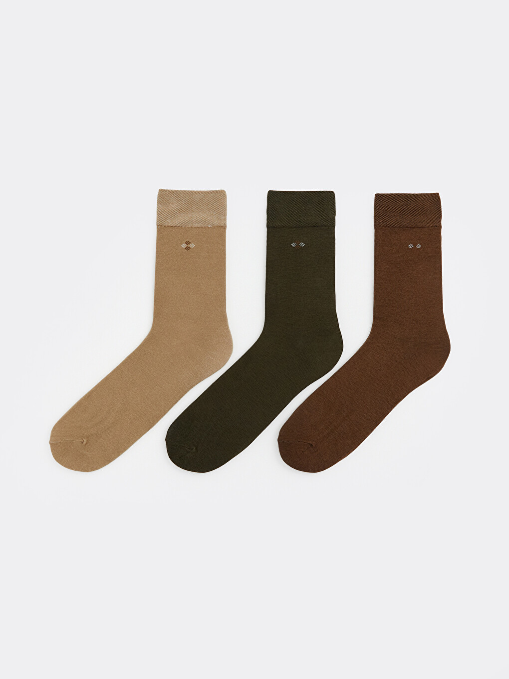Embroidered Men's Bamboo Ankle Socks 3-Pack