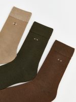 Embroidered Men's Bamboo Ankle Socks 3-Pack - Image 2