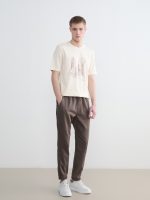 Crew Neck NYC Printed Men's T-Shirt - Image 2