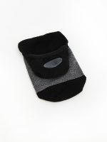 Patterned and Plain Men's Bamboo Invisible Socks 5 Pack - Image 3