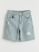 Ripped Detail Boys' Denim Shorts