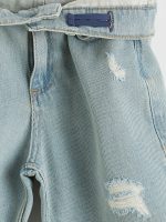 Ripped Detail Boys' Denim Shorts - Image 3