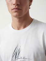 Crew Neck Printed Men's Knitted T-Shirt - Image 3
