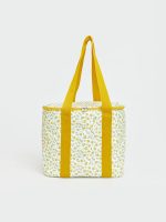 Lemon Printed Zippered Thermal Bag - Image 2