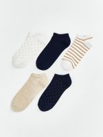 Patterned Women's Trainer Socks 5-Pack
