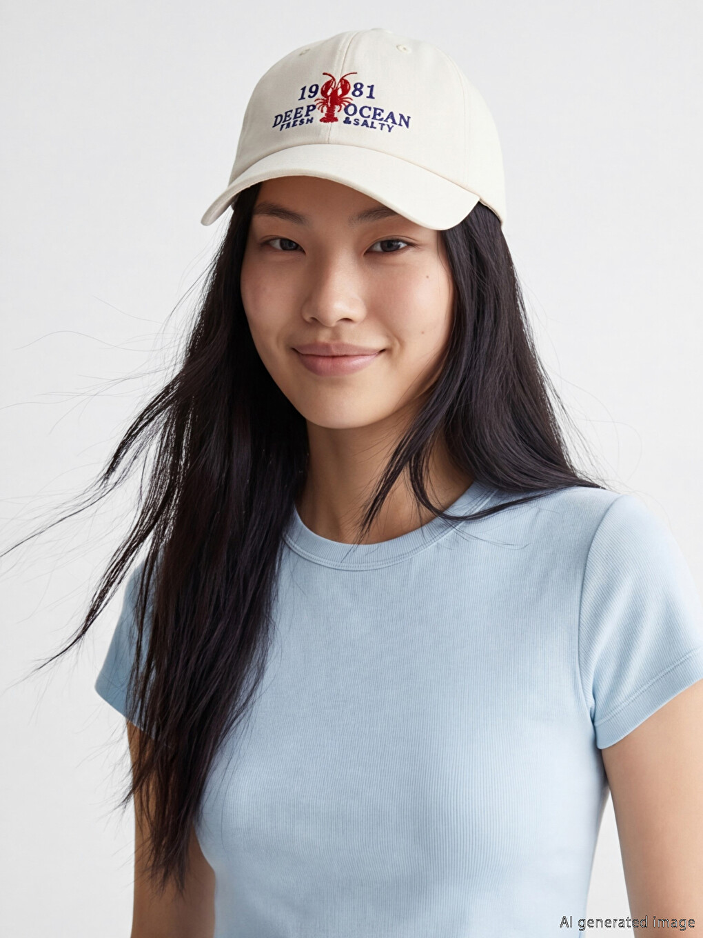 Embroidered Women's Gabardine Baseball Cap