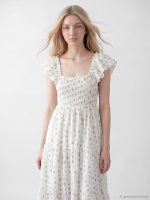 Floral Tiered Poplin Dress - Image 2