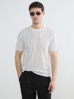 Crew Neck Striped Men's T-Shirt