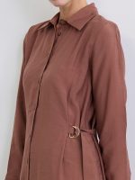 Modal Blend Belted Shirt Dress - Image 3