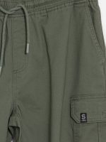 Man Khaki Cargo Shorts - Image 7