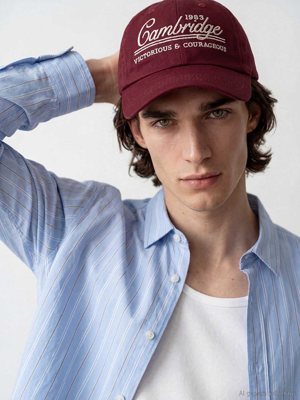 Cambridge Embroidered Men's Cap Hat