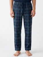 Regular Fit Plaid Men's Pyjamas Bottoms - Image 2
