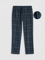 Regular Fit Plaid Men's Pyjamas Bottoms - Image 5