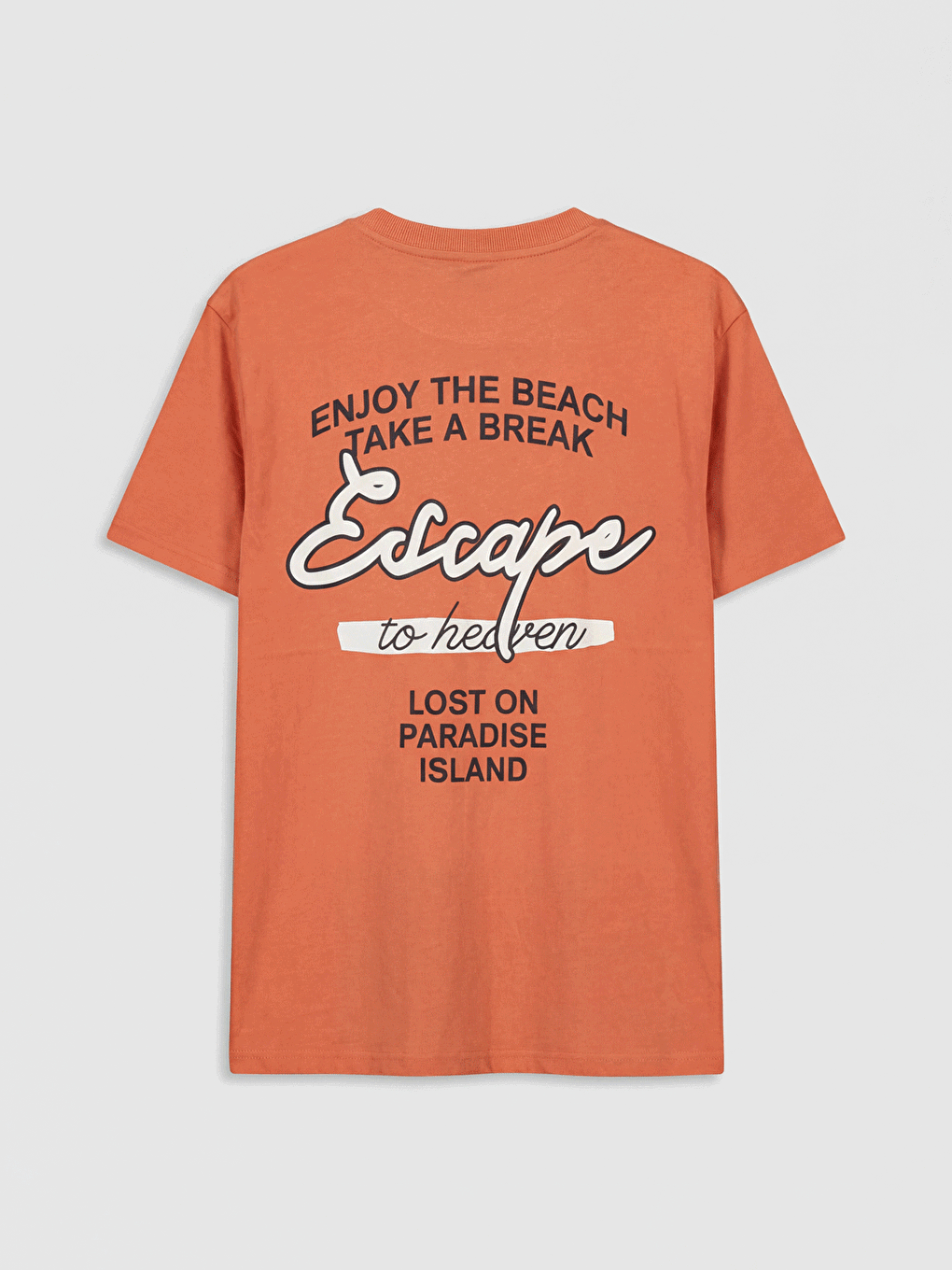 Crew Neck Printed Boys' T-Shirt