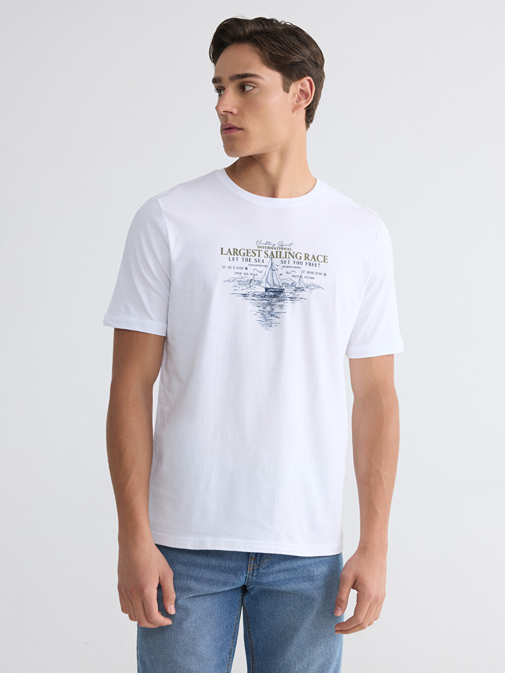 Crew Neck Jersey Men's T-Shirt