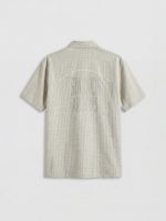 Relax Fit Printed Linen Blend Men's Shirt - Image 7