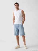 Crew Neck Printed Men's Sleeveless T-Shirt - Image 2