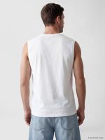 Crew Neck Printed Men's Sleeveless T-Shirt - Image 3