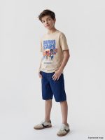 Crew Neck Brawl Stars Printed Boys' T-Shirt - Image 2
