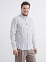 Men's Striped Oxford Shirt in a Regular Fit - Image 2