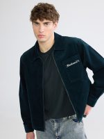 Loose Fit Velvet Men's Shirt Jacket