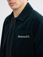 Loose Fit Velvet Men's Shirt Jacket - Image 3