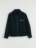 Loose Fit Velvet Men's Shirt Jacket - Image 5