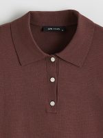 Polo Collar Women's Knitwear Sweater - Image 6