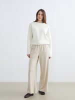 Women's Wide Leg Sweatpants with Elastic Waist