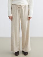 Women's Wide Leg Sweatpants with Elastic Waist - Image 2